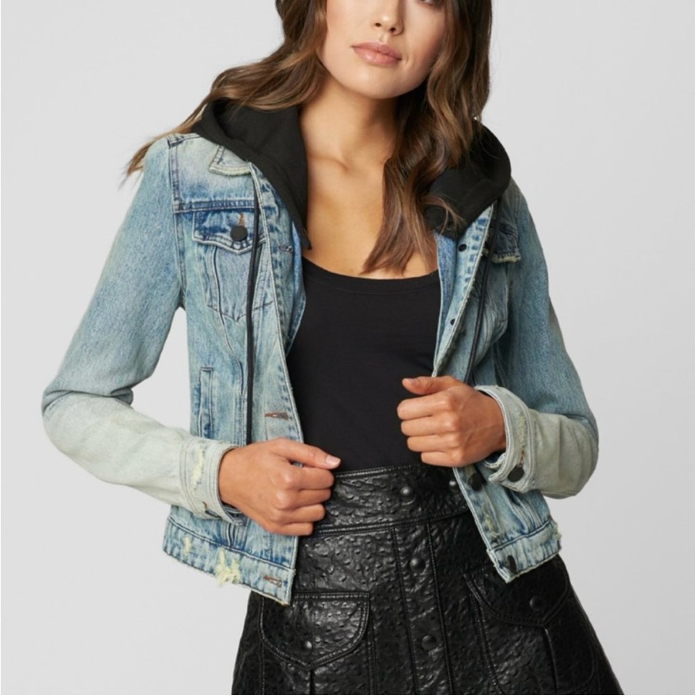 Blank NYC Casual Encounter Hooded Jean Jacket